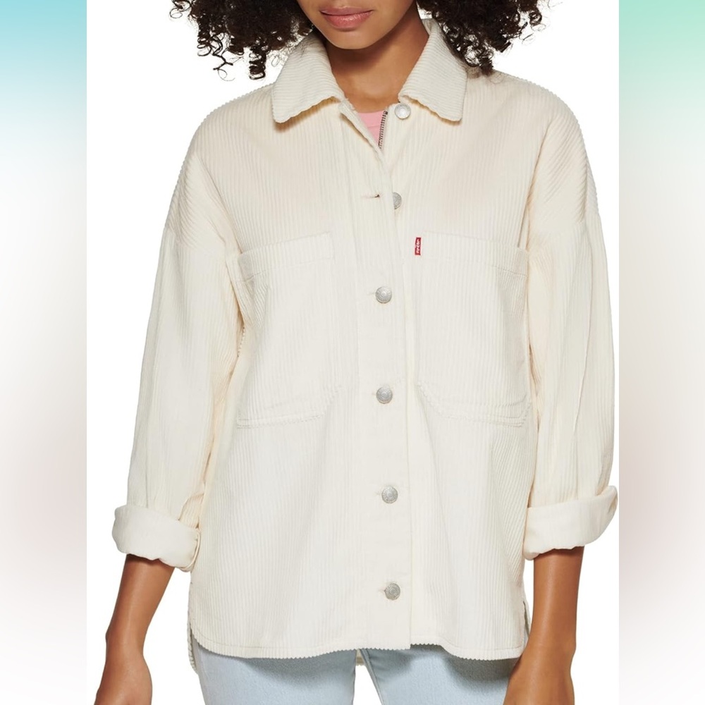 Levi's Women's Cotton Corduroy Shirt Jacket - Picture 3 of 3